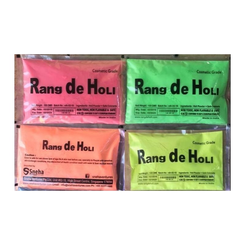 Satvik Rang De holi Color (Gulal) Powder Cosmetic Grade Holi Color for Holi