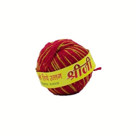 Satvik Kalawa (2 pieces) Mouli Sacred Thread-Red,Yellow (Shudh Dhaga/Raksha Sutra) For Prayer
