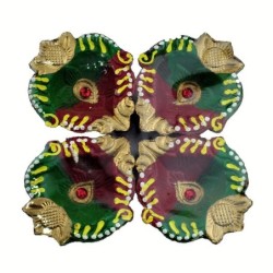 Colorful Clay Diyas For Deepavali, Diwali diya, divali diya ,deepavali Festival ,diwali decoration