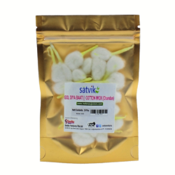 Satvik Diya Batti Gol Chandan (Round Cotton Wick), 8 dozens (96pcs), for Prayer